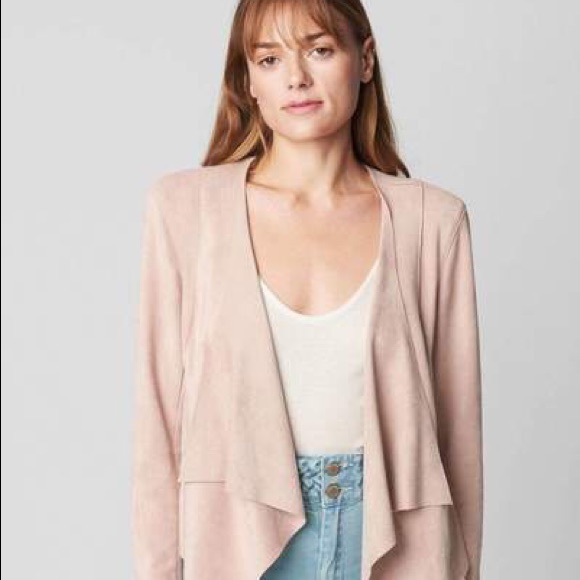 Anthropologie Blank NYC Faux Suede Drape Front Size Small EUC - Picture 2 of 9